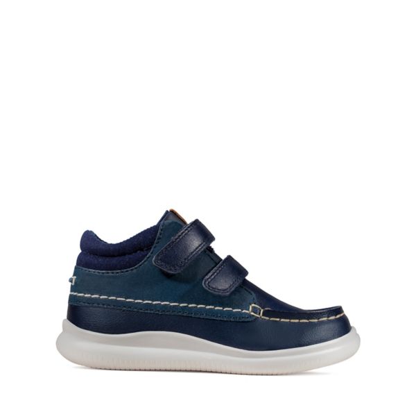 Clarks Boys Cloud Tuktu Toddler Casual Shoes Navy | USA-1405639